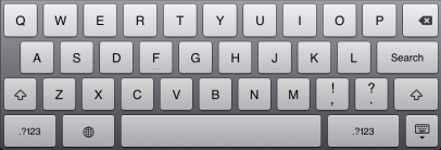 Thumb keyboard concept for the iPad at le accidental occurrence