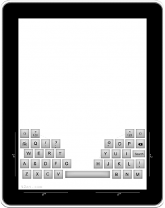 iPad thumb keyboard concept - QWERTY 